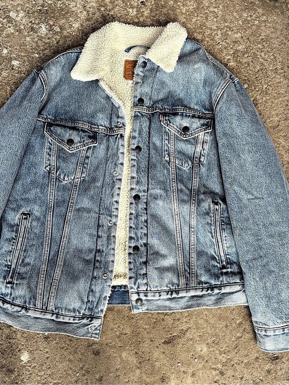 Levis Men’s Denim Sherpa Jacket